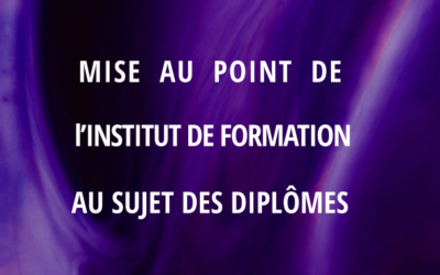 Mise au point de l’Institut de formations au sujet des diplômes